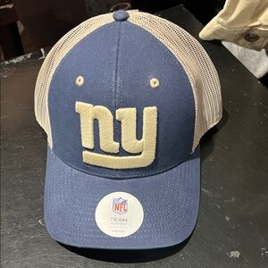 Unisex, New York Giants hat, beige, net, and blue Blue and Cream NFL Team Cap